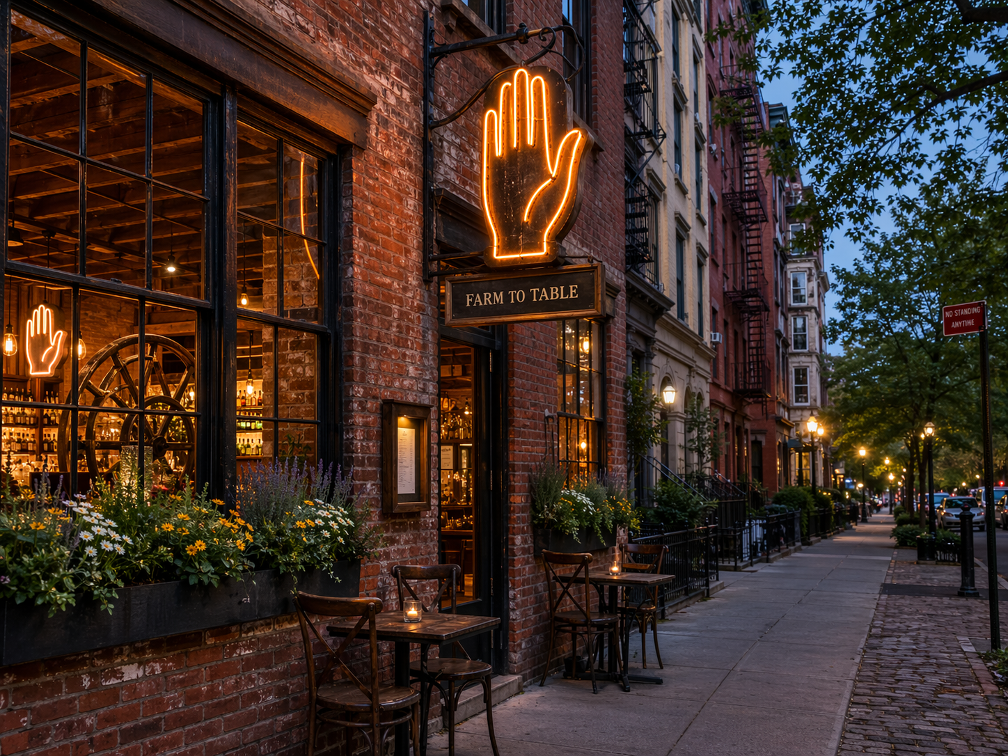 West Village location, exterior